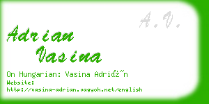 adrian vasina business card